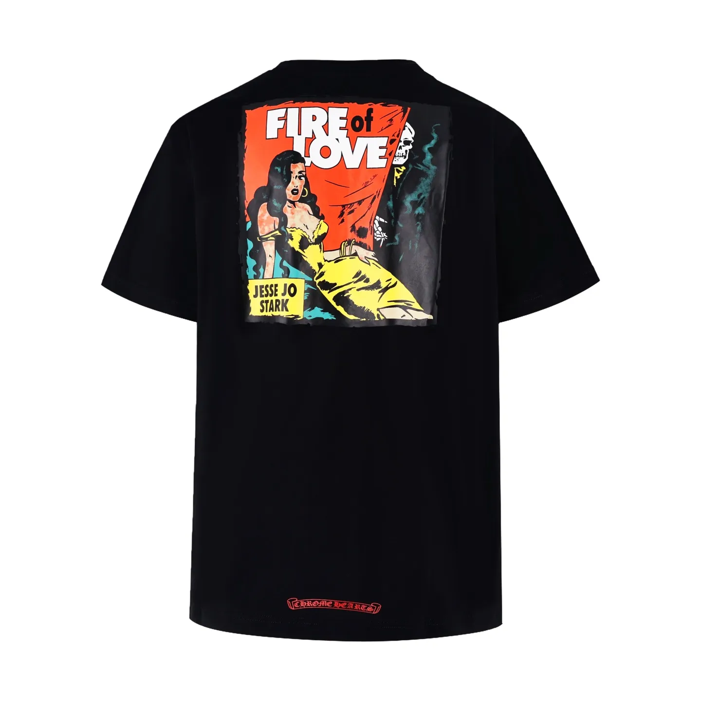 🅿️290 [Exclusive supply] CH Crow Heart Animation Printed Short Sleeves. The original product was purchased for 4,296. The fabric is made of custom-woven and dyed 230g pure cotton plain weave. The printing is made of imported ink and three-dimensional printing. The size and position are perfectly restored. Size:S.M.L